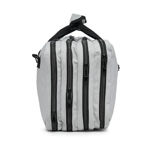 EVERPRIDE 4 Pocket - Gray - Chef Knife Bag Holds 20 Knives 4 Storage Compartments,Professional Culinary Case with Shoulder Strap, Black, Laptop/Tablet Padded Slot - Knives Not Included