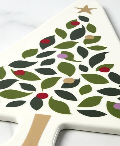 kate spade new york Evergreen Tree Christmas Cheese Board Tree Serving Dish