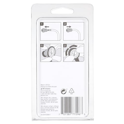 Littmann Replacement Parts Set for Classic II SE, 40005, Black | Contains small soft sealing snap-tight eartips and adjustable diaphragm. Only for Classic II SE