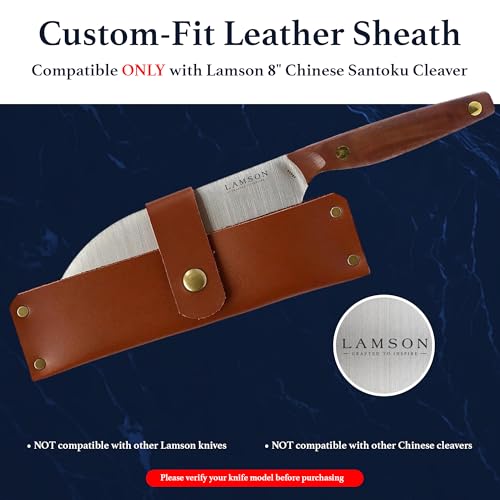 Lamson Leather Sheath for 8" Large Chinese Santoku Cleaver