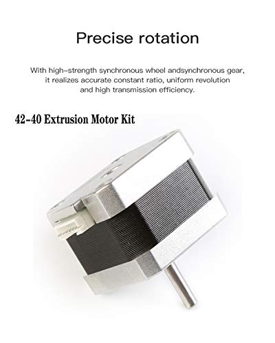 Creality 3D Printer, 42-40 Stepper Motor, 2 Phase 1A 1.8 Degree 0.4 N.M Stepper Motor for 3D Printer Extruder, Compatible with CR-10 Series and Ender-3 Series E-Axis