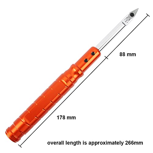 O'SKOOL Carbide Wood Turning Tools Set for Lathe Includes Diamond, Round, and Square Shape Replaceable Carbide Tipped Turning Lathe Chisels Wood Turning Projects for Turn Pens or Ornaments