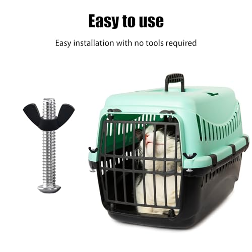 OWMOSYX M6 dog crate replacement screws, bolts and wing nuts assortment set for pet carriers