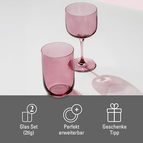 Villeroy & Boch Like Grape Highball/Tumbler Pair