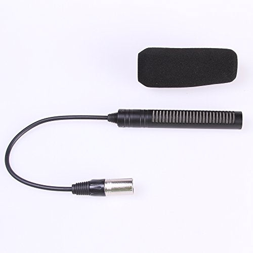 FocusFoto Professional Handheld Shotgun DV Interview Mic Microphone for Video DSLR Camera Camcorder with XLR Cable & Windshield (Pack of 2) φ21 × 145mm (Pack of 2)
