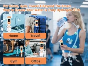 [Australia - AusPower] - 7-in-1 Hydrogen Water Tester, Digital pH TDS EC ORP Salt Temp Meter for Drinking Water, Filtered Water, Juice, Coffee, Hydrogen-Rich Water Bottle Tester 