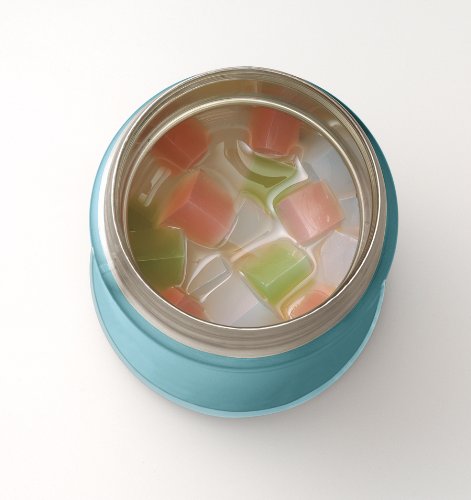 Zojirushi Stainless Steel Food Jar, 25 oz Aqua Blue 1 Count (Pack of 1)