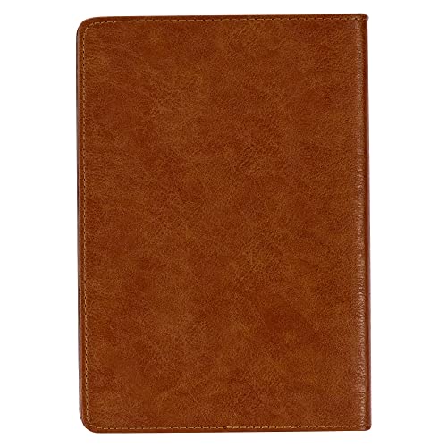 Christian Art Gifts Classic Journal Stand Firm in the Faith 1 Cor. 16:13 Inspirational Scripture Notebook, Ribbon Marker, Brown Faux Leather Flexcover, 336 Ruled Pages