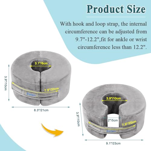 Foot Support Pillows Ankle Foot Elevation Pillow Heel Protectors for Sleeping Ankle Wedge Protector Bed Sore Cushion Foot Rest Pillow Supports Leg Feet Ankle Cushion (Medium, 1 Pair) Medium
