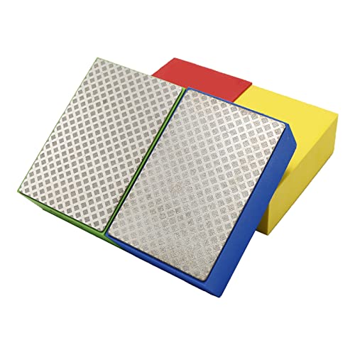 Vkinman angled diamond sanding pads for ceramic, marble, tile, concrete, glass, and granite finishing