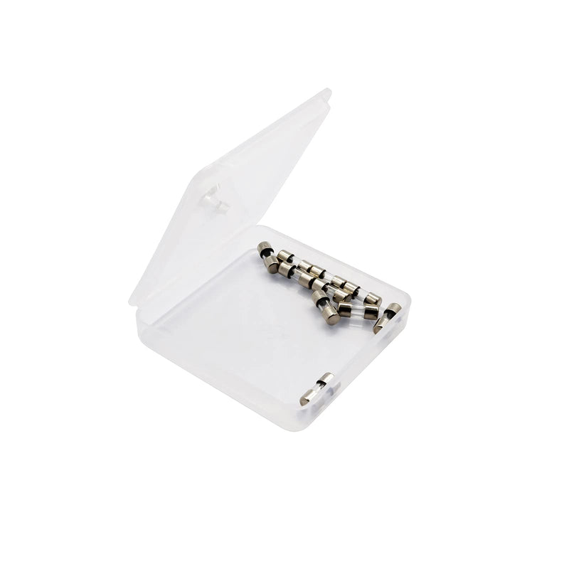 [Australia - AusPower] - 10 Pack F5AL Fast-Blow Mini Fuse 5A 5amp 125V Glass Fuses 0.14 x 0.39 inch / 3.6 x 10 mm (125Volt) (F5A) 