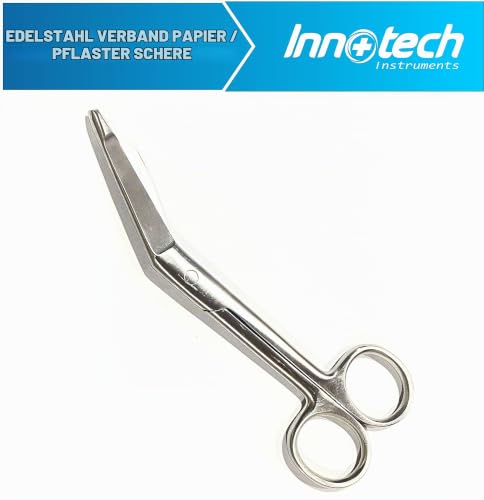 Innotech Diagnostic Reflex and Neurology Sensitivity Diagnostics 5-Piece Set with Nerve Wheel Reflex Hammer Bandage Scissors and Tuning Fork with 512 Hz and 128 Hz (Reflex Set)