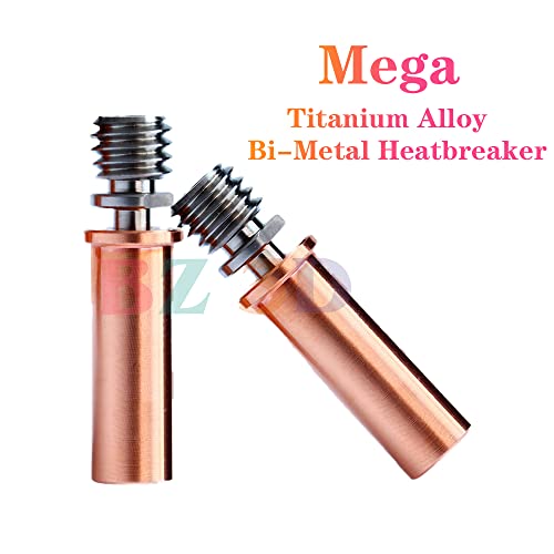 Vyper BiMetal Heatbreak,Kobra 2 Copper+Titanium Alloy All Metal Bi-Metal Heat Break for Kobra Max/Kobra 2/Neo/Kobra 2 Pro/Plus/Max/i3 Mega/Mega S/X/Pro/Vyper/Chiron Hotend.(2Pcs)