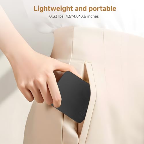 Mini Coffee Scale, 3kg/0.1g Espresso Scale, Rechargeable Black without Magnetic Display