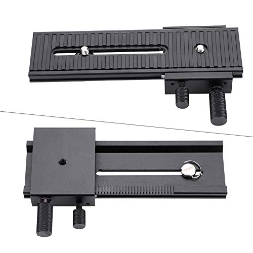 Rail Slider Camera Slider 2 Way Macro Focusing with 1/4" Mounting Screw for Closeup with Precision Scale to get Quick