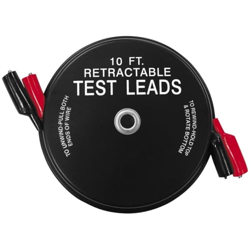 Kastar KAS1140 10ft pair test leads with insulated test probe connectors