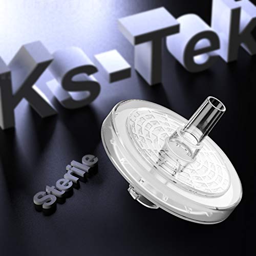 Sterile Syringe Filters PVDF 25mm 0.22 um 10/pk Individually Packed by KS-Tek