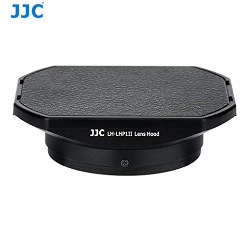 JJC Metal Dedicated Bayonet Lens Hood for Sony RX1 RX1R RX1R II Digital Camera, Sony RX1 RX1R RX1R II Metal Lens Hood, W Front Cap, Replacement of Sony LHP-1 Lens Hood LH-LHP1II