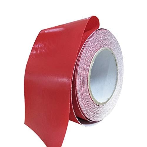 Red Anti Slip Safety Grit Non Slip Tape 3.93 in x 16.4 Ft Highest Traction for Stairs Outdoor/Indoor, Waterproof Stairs Non Skid Treads