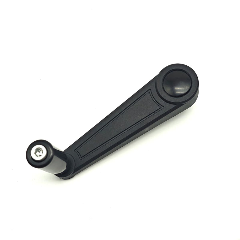 [Australia - AusPower] - 3.15"" Nylon Crank Handle Drill Press Revolving Handle with Round or Square Installation Hole Smooth 360 Degree Operation for Industry Lathe Milling Grinding Machine (Round Hole 10x80), Black Round Hole 10x80 