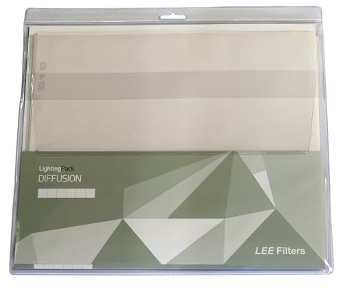 LEE Diffusion Studio Lighting Gel Filter Pack 250mm x 300mm – Contains 6 Diffusers, 2 Sheets Per Diffuser Totalling 12 Sheets