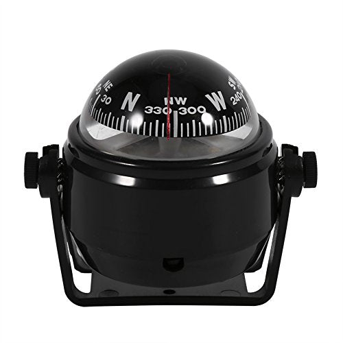 Keenso Waterproof Sea Marine Bracket Mount Voyager Hiking and Camping Fits Boat Caravan Truck Black
