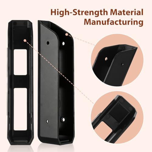 DOITOOL Wall Mount for Scales - Set of 2 Hooks for Bathroom Scales | Space-saving wall design, robust construction, easy installation, ideal for digital scales, tidy bathroom