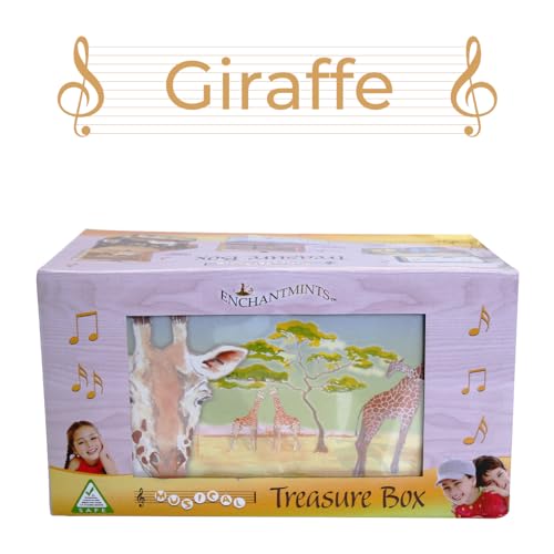 Enchantmints Giraffe Musical Jewelry Box Giraffe Spins to Around the World in 80 Days Treasure Storage
