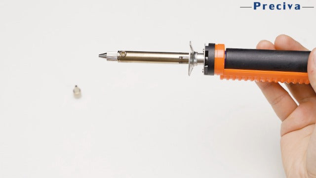 Desoldering Pump, Preciva Desoldering Iron Soldering Iron Soldering Vacuum Cleaner with 1.0 mm and 1.2 mm Desoldering Nozzles