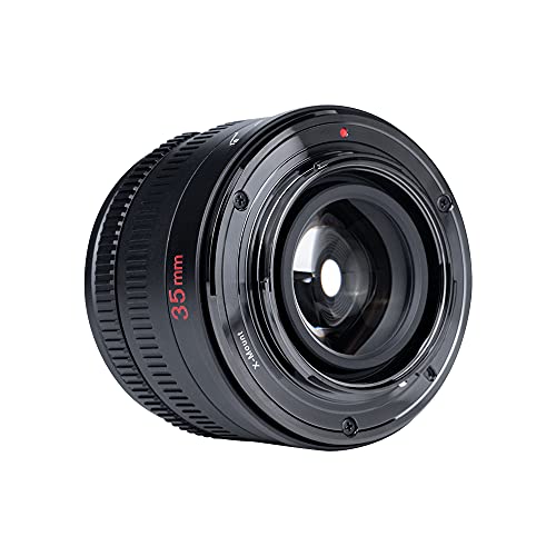 7artisans 35mm F1.4 Mark II APS-C Manual Focus Fixed Lens Large Aperture Compatible with Olympus and Panasonic MFT M4/3 Mount Cameras Micro Four Thirds mount（black)