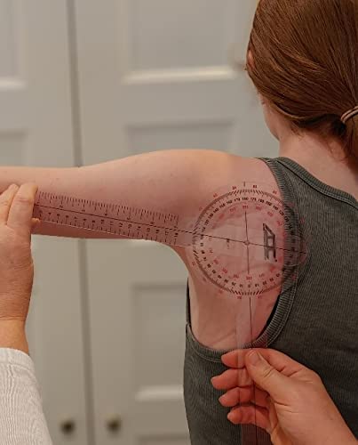[Australia - AusPower] - ADC 8 Inch Goniometer, Multi Use, 360 Degree Head with Two Calibrated Scales, Transparent 