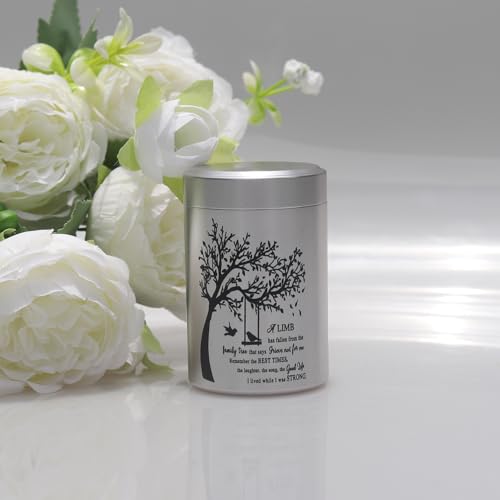 3 Inches Small Urns for Human Ashes Set of 8 Mini Urns for Sharing Small Keepsake Urns Memorial Ashes Holder-Family Tree Set of 8-bird tree
