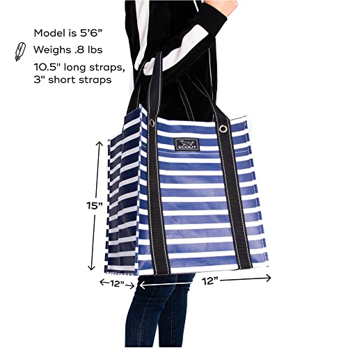 SCOUT Bagette Market Tote - Large Reusable Grocery Bag - Fleetwood Black