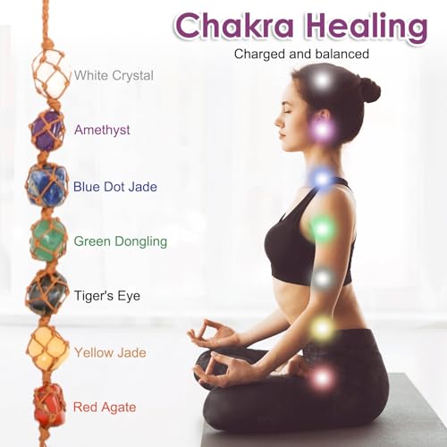 7 Chakras Healing Crystals Positive Energy Spiritual Natural Gemstones
