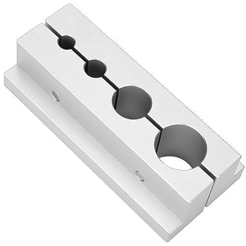 Bisrollnaa silver vise clamp block shaft clamp for Fox 32, 34, 36, 38, and 40 damper rebuilds