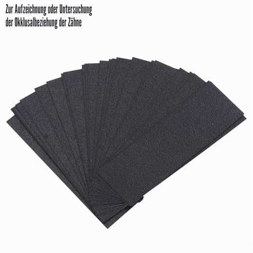 Pack of 300 dental articulation paper, dental teeth supplies dental accessories with plastic dispenser (blue) blue
