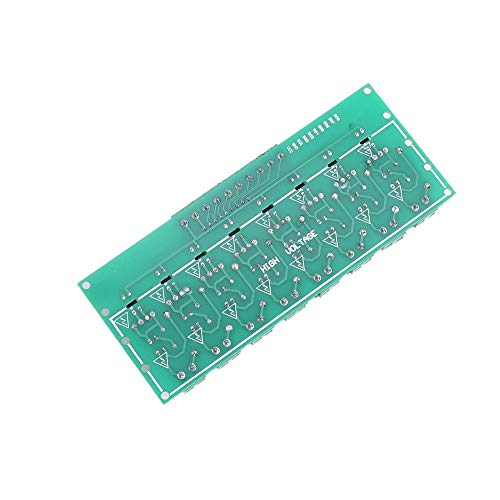Optocoupler Isolation Module, AC 110V 220V 8 Channel Optocoupler Detection Module, PNP AC Test Module High Output Power Monitoring