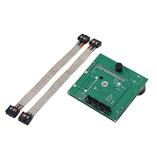 Replacement 3D Printer Screen, LCD Display Screen With 2 Cables For CR-10S 3D Printer, 9.2x8.5CM Display Mainboard With White Characters / Blue Backlit (Green)