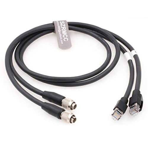 SZRMCC Hirose 8 pin Male to RJ45 Cat6 2Pcs Cable for Sony RCP Series Remote Control Panels Camera/CCU Fucntion (1m) 1m