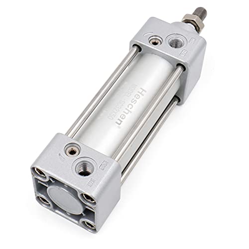 Heschen Pneumatic Standard Cylinder, SC 32-50, PT1/8'' Port, 32mm Bore, 50mm Stroke, Single Rod Double Action