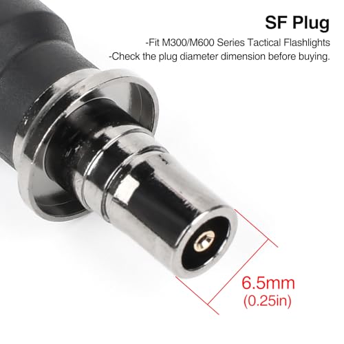 NECARL dual function remote pressure switch for tactical light, black, product image