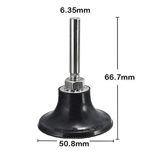 2 x Disc Pad Holder Sanding Disc with 1/4 Inch (6.35 mm) Shaft for Round Rotary Tool Grinding Polishing Conditioning Discs