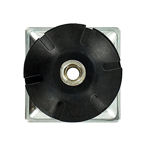 OUTWATER 2-inch square tube caster inserts, 3/8-16 threaded helical inserts, 20-pack