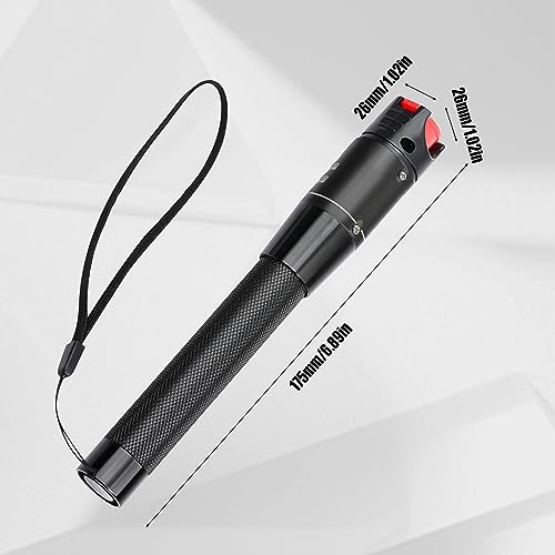 Visual Fault Locator 50KM 50mW Fiber Optic Cable Tester 2.5mm Universal Interface Adapt FC/ST/SC Red Light Source Tester for Fiber Network Cable Test 50 mW battery operated