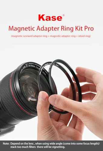 Kase IDIY Inlaid Adapter Kit Converts Conventional Screw-in Filter to Magnetic (82mm) 82mm