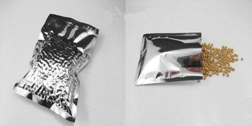 PABCK 500 Pack Silver Foil Pouch Open Top Heat Seal Mylar Bags 3.1x4.7 inch 8x12cm (3.1x4.7 inch)