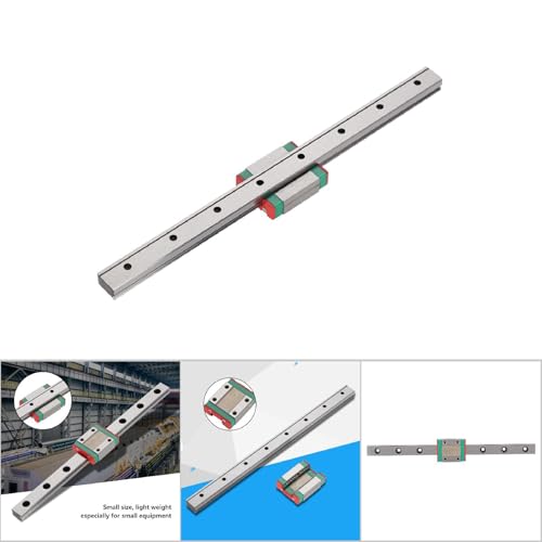 Fdit Model LML12B Miniature Linear Guide Rail Way Slide 12 mm Wide Variety Length and Slide Trolley Block Multiway Packaging Socialme-EU (200 mm)