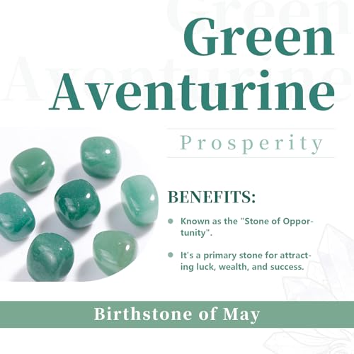 Rockcloud 1.7" Crystal Egg Sphere with Stone Stand, Green Aventurine Dark Green