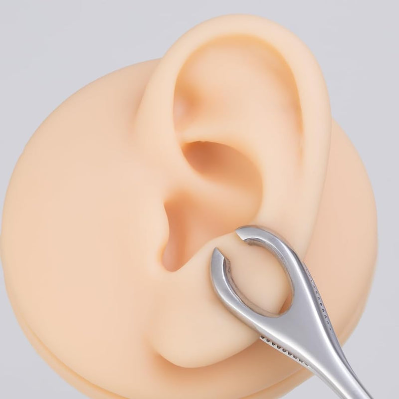 1 Piece Stainless Steel Body Jewellery Piercing Sponge Tweezers Clamp Ear Lip Belly Button Nose Tongue Septum Piercing Tool