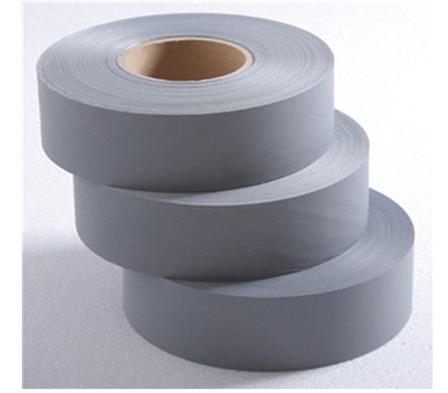 Just In Trend Flame Resistant FR Sew On High Visibility Hi Vis Retro rFlective Tape (1" x 25 yds, Silver) 1" x 25 yds